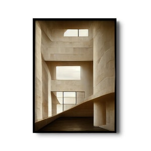 Modernist and minimalist architecture print | Alvaro Siza Architect | architecture poster | modernism | contemporary architecture wall art