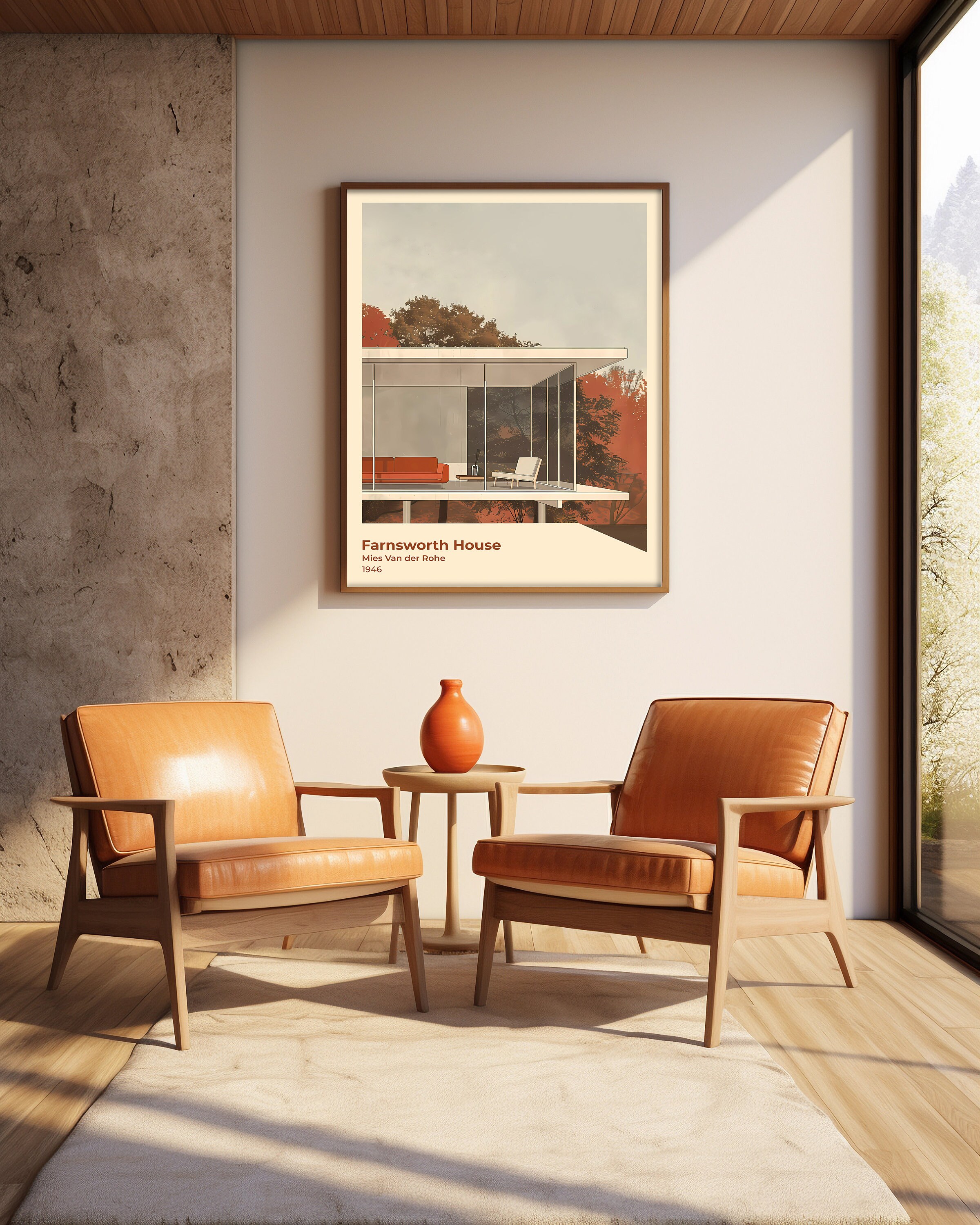 Farnsworth アートポスター 50×70cm フレーム付き Farnsworth アートポスター 50×70cm フレーム付き 【公式通販】