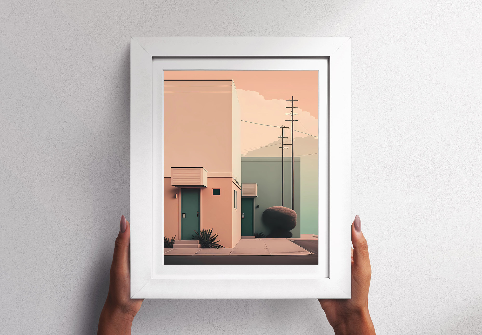 Picture of Minimalist Urban Architecture Print Minimalist Dreamy California ...