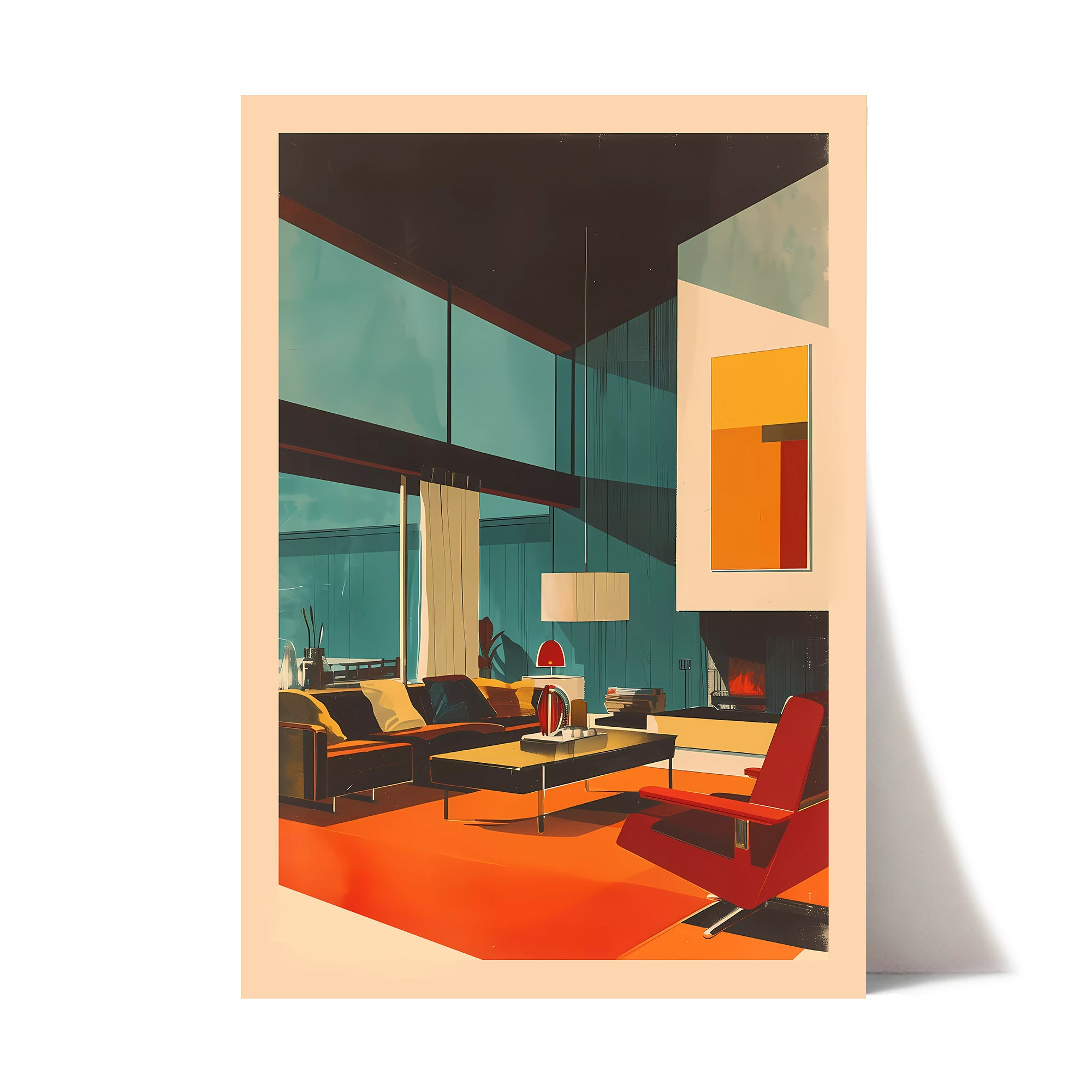 Modern Art Print | Modernism | Mid-century Modernist Art | Vintage