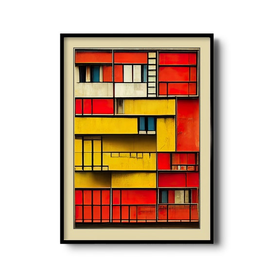 Architecture Print | Modernism Art | Modernist Architecture Wall