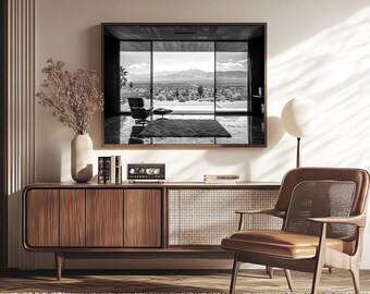 Palm Springs Interior Photo Print | Modern Desert Home Wall Art