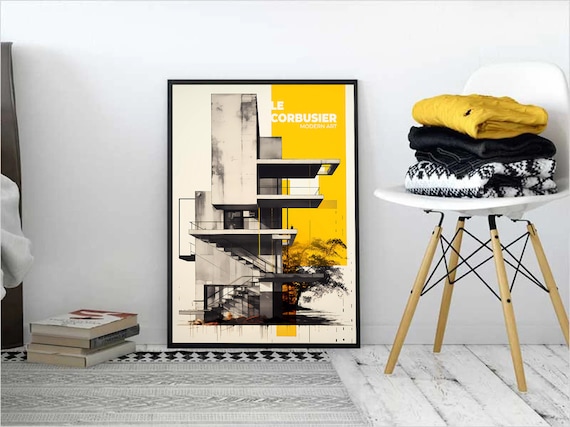Le Corbusier Wall Print | Mid-century Modern Art | Abstract Wall