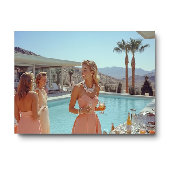 Palm Springs Photo Print | Mid Century Modern Party Art | Slim
