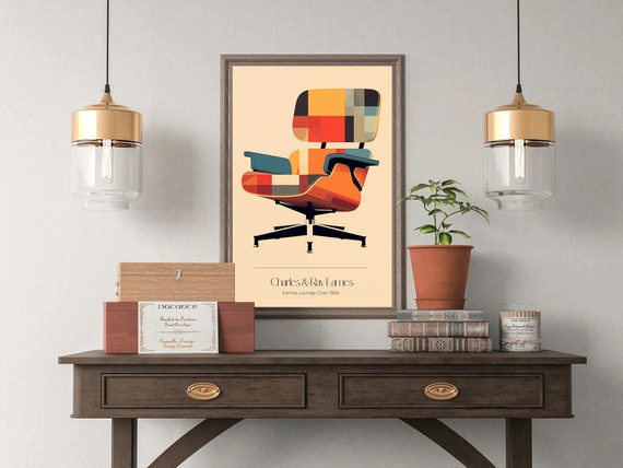 Eames Lounge Chair Print | Charles & Ray Eames Wall Art