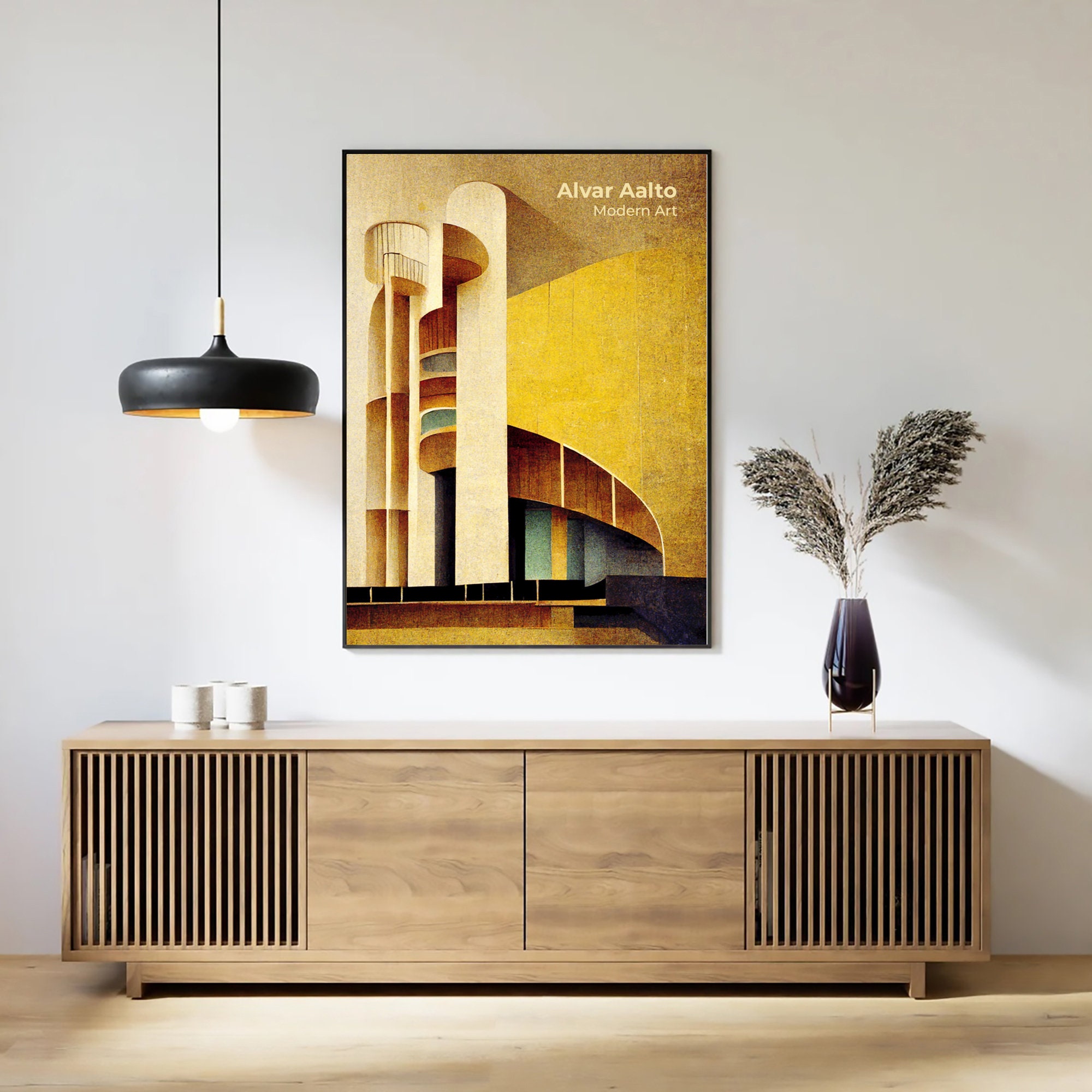 Architecture Wall Art | Alvar Aalto Architect | Modernist