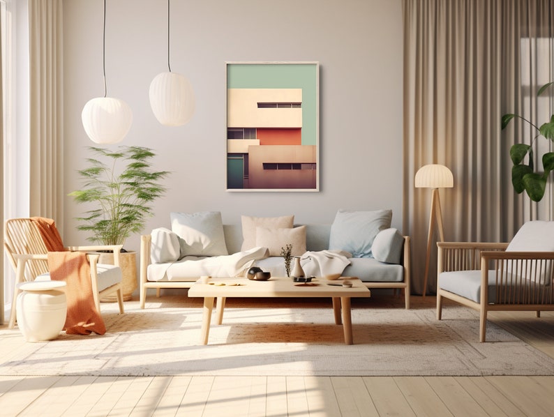 Minimalist Architecture Wall Art | Minimalist Printable Wall Art ...