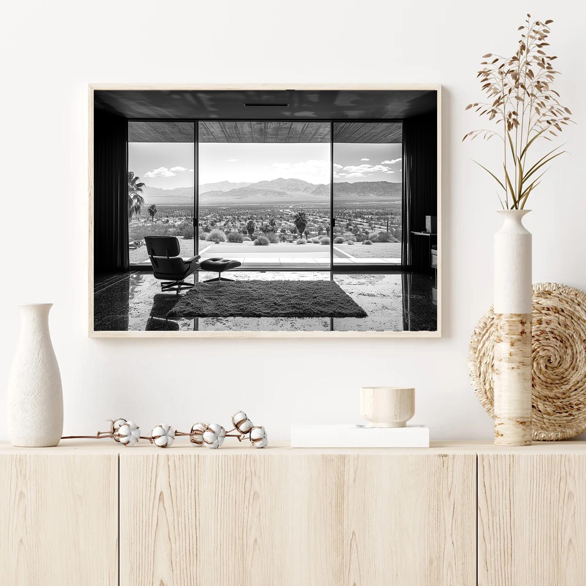 Palm Springs Interior Photo Print | Modern Desert Home Wall Art