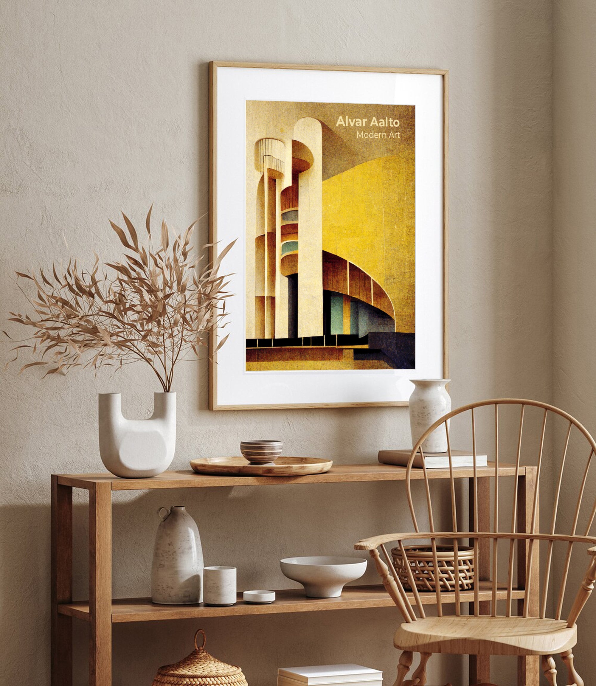 Architecture Wall Art | Alvar Aalto Architect | Modernist