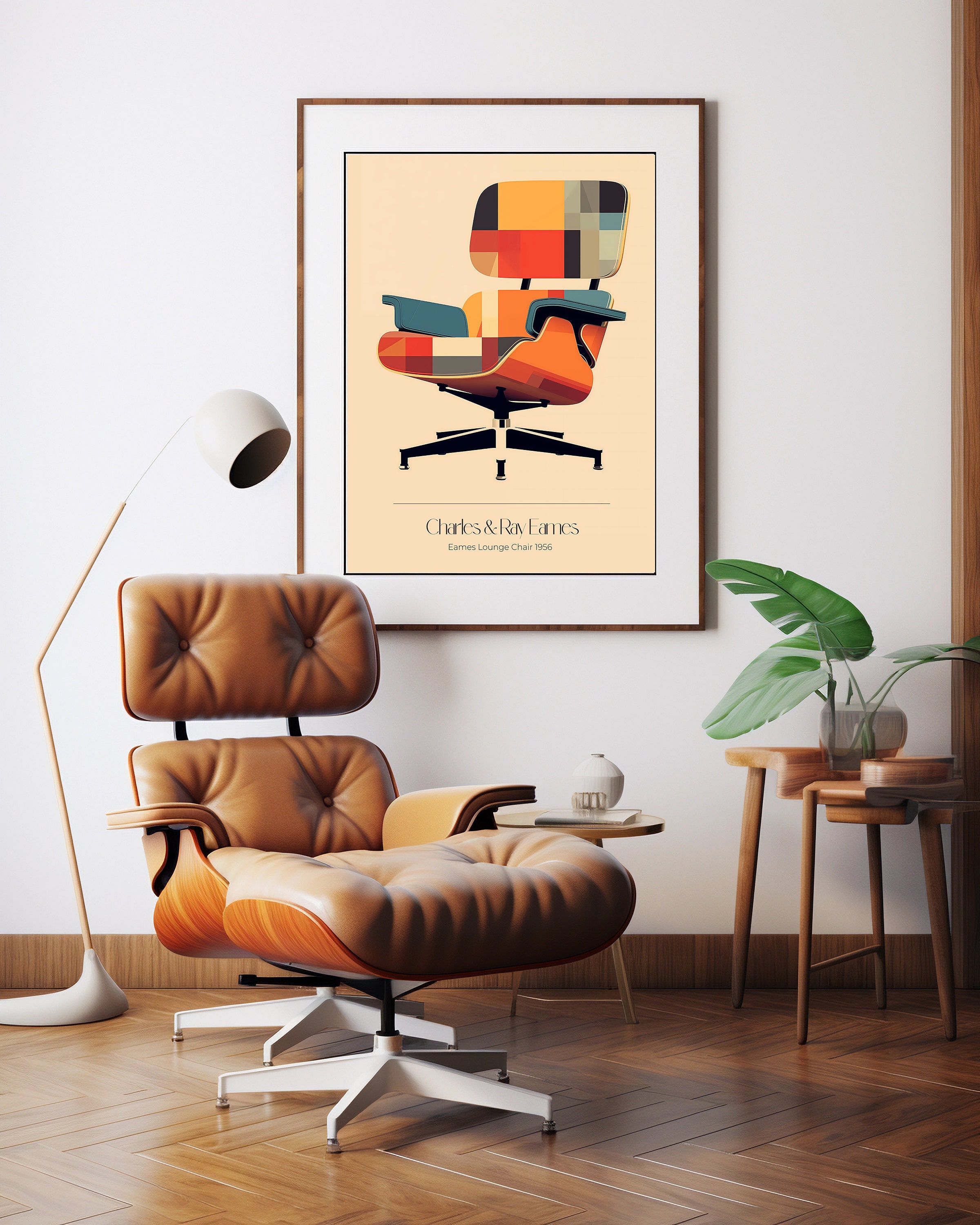 Eames Lounge Chair Print | Charles & Ray Eames Wall Art
