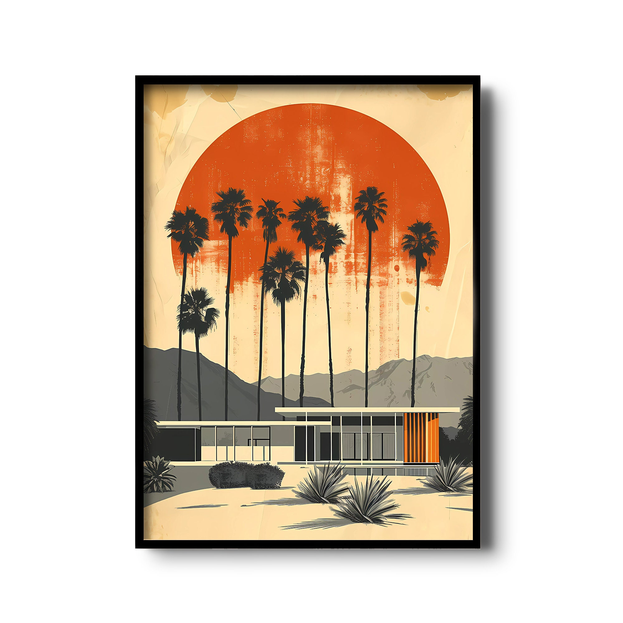 Architecture Print | Vintage Illustration | Mid-century Modern