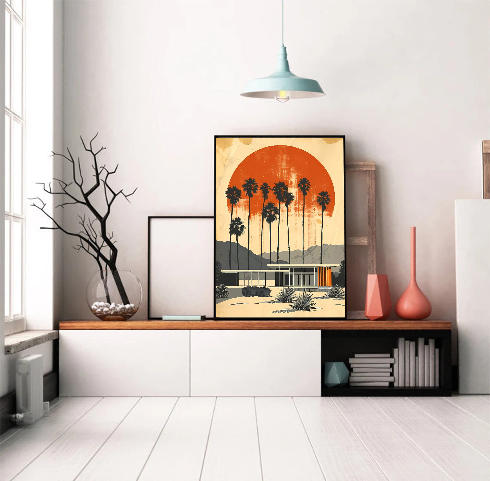 Architecture Print | Vintage Illustration | Mid-century Modern