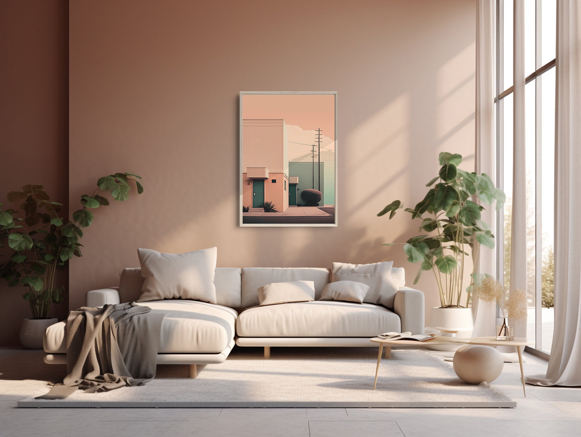 Minimalist Urban Architecture Print Minimalist Dreamy California ...