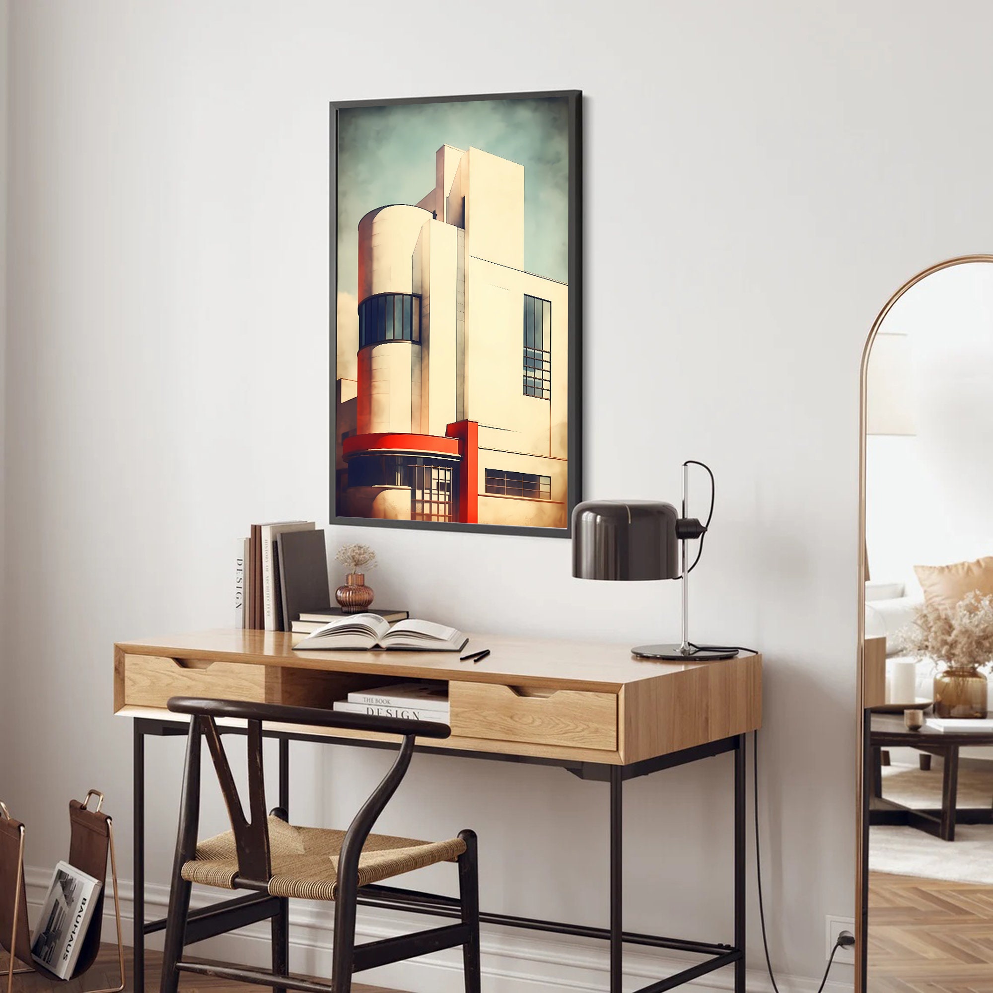 Vintage Architecture Print | Bauhaus Design Poster | Architectural ...