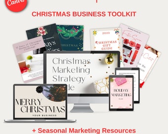 Christmas Business Toolkit, Email Templates, Social Media Templates, Branding Guide, Marketing Guide, Festive Season Sales, Content Ideas