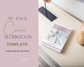 Course Workbook Template | Canva Workbook Template | Student Workbook For Course | E-book Template | Coaching Workbook Template | Workbook