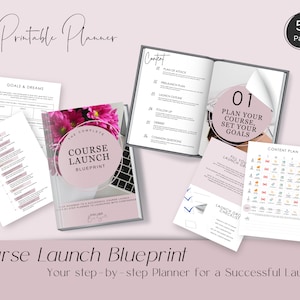 Course Launch Blueprint | Launch Planner | Printable Course Launch Planner | Launch Your Course | Course Timeline | Launch Guide | Workbook