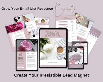 Lead Magnet Template | Canva Lead Magnet Template | Complete Lead Magnet Bundle | Lead Magnet Ideas | Lead Magnet Checklist | Grow Your List