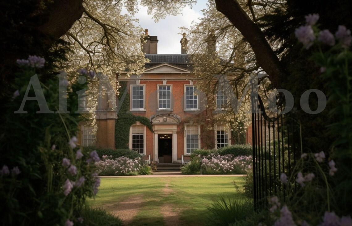 Bridgerton Inspired House Digital CG Backdrop, Regency Backdrop ...