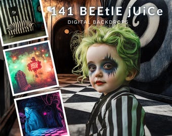 141 Beetledrink Movie Halloween CG Digital Backdrops, Beetle Cosplay, Custom Card, Pet Halloween, TikTok, Instagram, Composite Photo