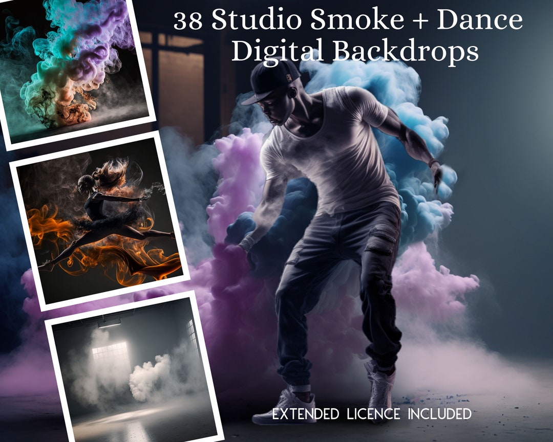 38 Smokey Studio and Smoke Bomb CG Backdrops, Smoke Bomb Digital ...