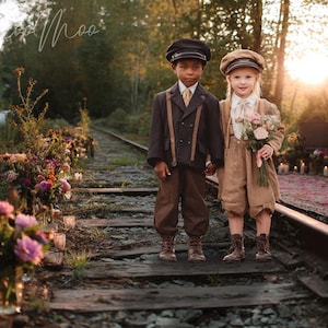 A Vintage Train Station AI Digital Backdrop, Boho Train Track, Locomotive, Rustic Backdrop, TikTok, Instagram, Couture Photo Session