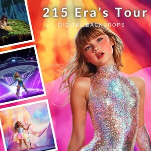 215 Era's Tour Style CG Digital Backdrops, Swifty concert, Concert backdrops, Bokeh Sparkles, Singer Dancer composite, TikTok, Instagram