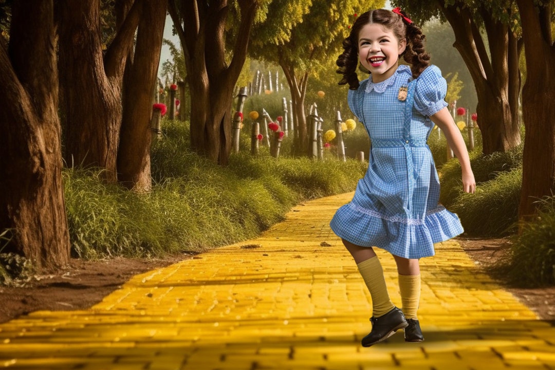 Yellow Brick Road CG Backdrop, Fairytale Background, Over the Rainbow ...