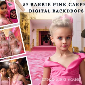 37 Dolly Inspired Pink Carpet Event Digital CG Backdrops, Dolly Movie Open Promo, Doll Backdrop, Influencer, Instagram, Scrapbook, Print