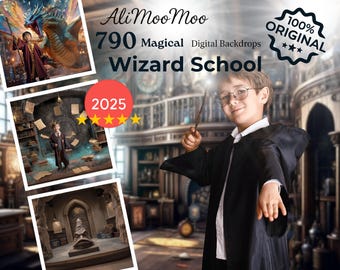 790 Magical Wizard CG Digital Backdrops, Wizard stock, Magic Backgrounds, Wizard school, Castle, Patronus, Mega Bundle, TikTok, Custom Card