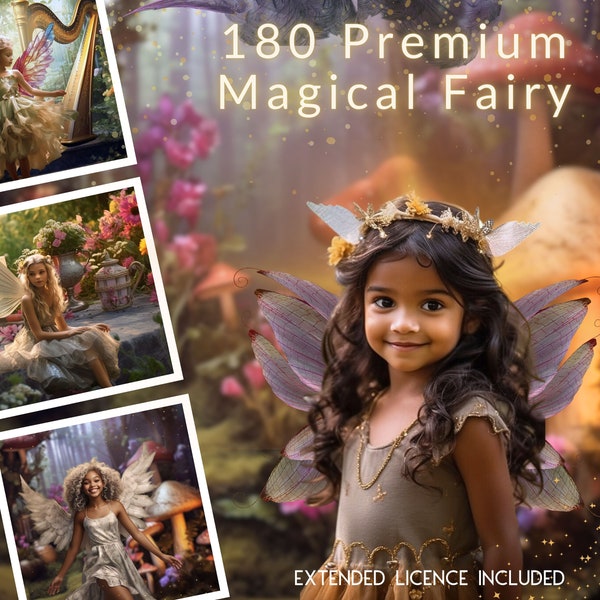 180 PREMIUM Fairy and Garden Digital CG Backdrops, Fairy Forest, Fairy Background, Fairytale Mega Bundle, Swings, Arches, Paths, Mushrooms