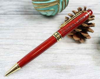 Engraved Wood Pen, Custom Ballpoint, Monogrammed Gift