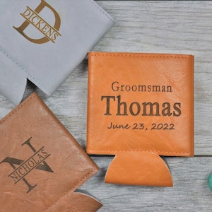 Engraved Can Coolers, Bachelor Party Gifts, Groomsmen Gifts, Groomsmen Proposals, Beer holder, Beer Can Holder, Bottle Holder, Gift for Him