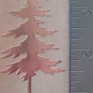 Stained Glass Copper Foil Overlay - Pine Tree
