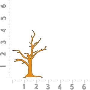 Stained Glass Copper Foil Overlay - Bare Tree