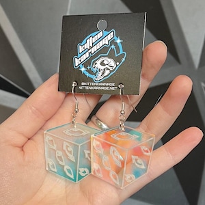 Acrylic Prison Realm JJK Gojo Anime Manga Earrings