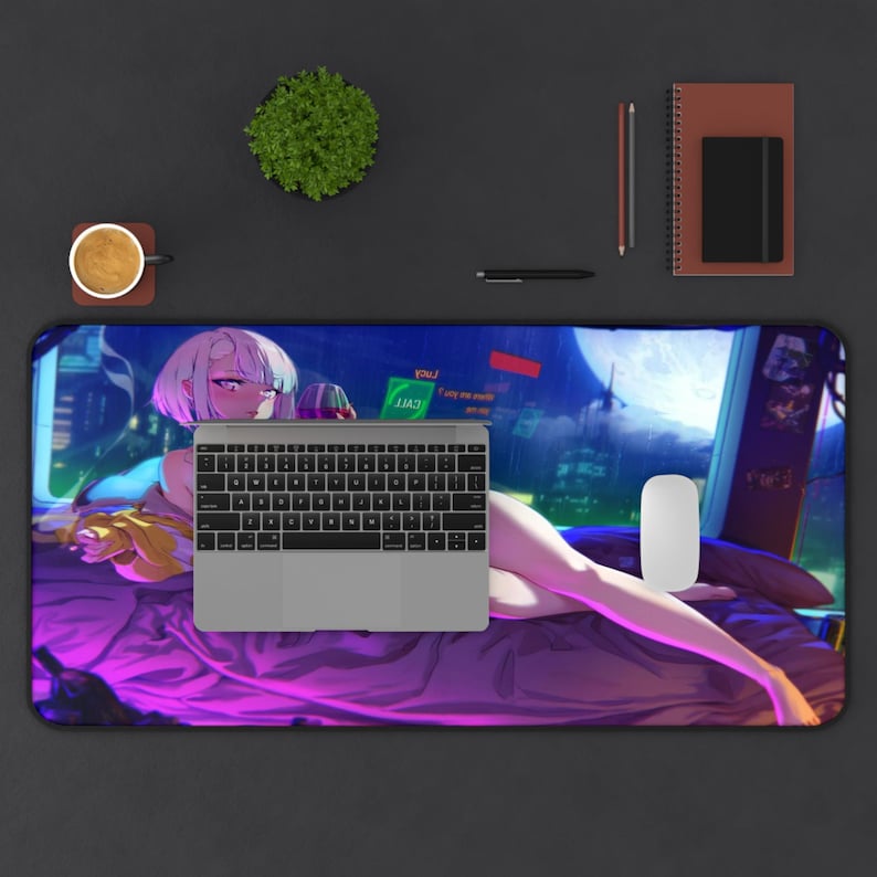 Lucy Desk Mat - cyberpunk - cyberpunk desk mat - edgerunners - edgerunners mousepad - anime mousepad butt - anime mousepad ass image 3