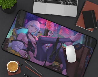 Lucy Desk Mat - cyberpunk - cyberpunk desk mat - edgerunners - edgerunners mousepad - anime mousepad butt - anime mousepad ass