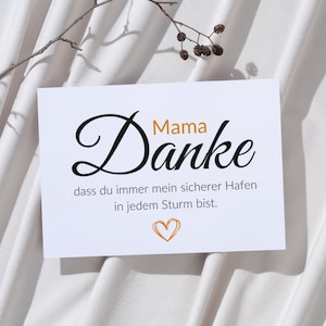 Grußkarte zum Muttertag – Liebevolle Karte für Mama | Dankeskarte für Mutter | Handgemachte Geburtstags Karte für Mutter