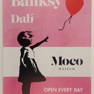 Banksy Moco Museum Originele Poster 'flower Thrower' - Etsy