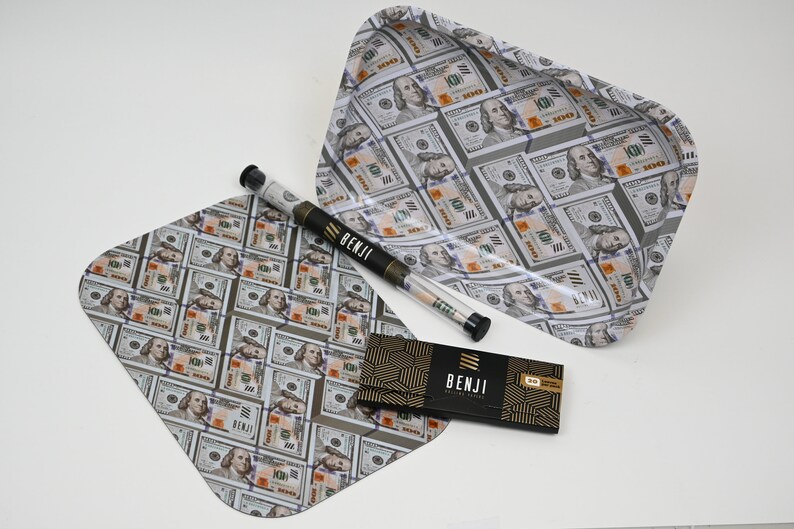 Benjamins Rolling Tray With Lid Kit Roll Your Own Unique Etsy