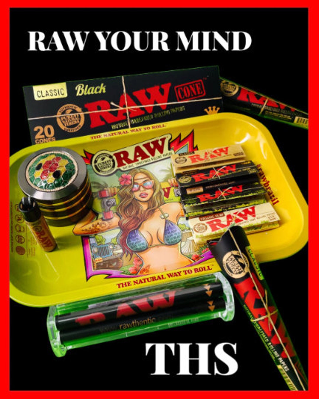 Stoners Essential Raw Collection Mystery Box, Raw Products Smoking