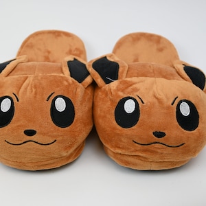 Poke Friends Comfy Slippers - Fire Friend - House Slippers - Cozy Gifts - Fun Gifts - Winter Wear - Fast US Shipping
