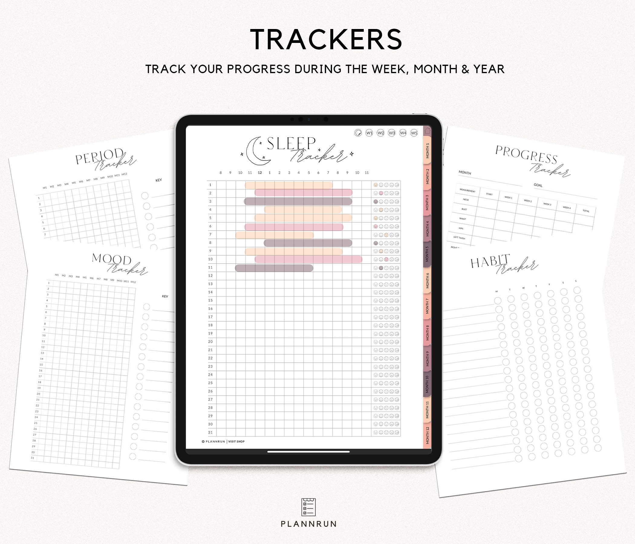 Weight Loss Journal Workout Planner Weight Loss Tracker Digital Fitness ...