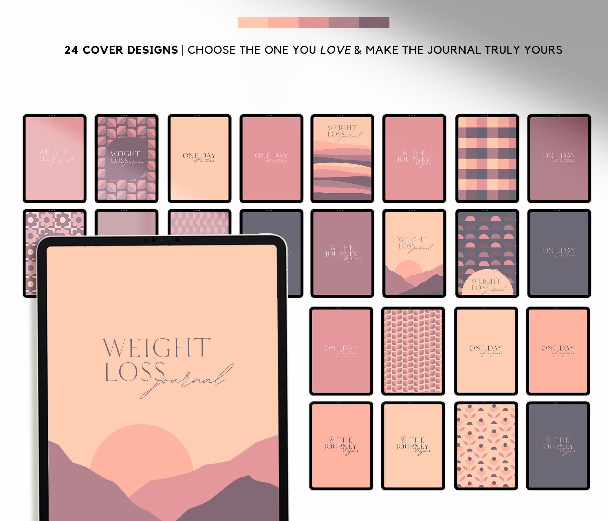 Weight Loss Journal Workout Planner Weight Loss Tracker Digital Fitness Planner for Ipad ...