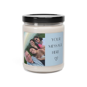 Candela personalizzata con foto e messaggi, Candela regalo personalizzata, Bomboniere nuziali, Candela personalizzata con foto, Regalo di inaugurazione della casa, Regalo per gli amici