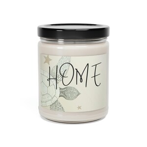 Sea Turtle Scented Soy Candle, Candle Gift, Clear Glass Jar Candle, Gift For The Home Gift, Sea Turtle Home Decor