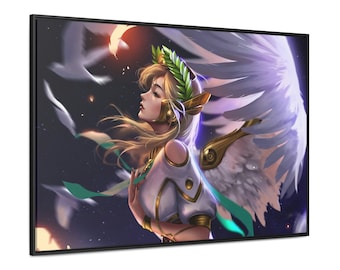 Overwatch Mercy Poster, Canvas - Overwatch 2 / Mercy / Overwatch Poster / Mercy Poster / Video Games / Gaming / Wall Art / Wall Decor