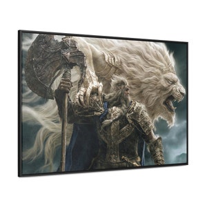 Elden Ring Poster Godfrey Hoarah Loux Poster Bloodborne Art Sekiro Art Dark Souls Art Demons Souls Art Video Game Art Shadow of the Erdtree