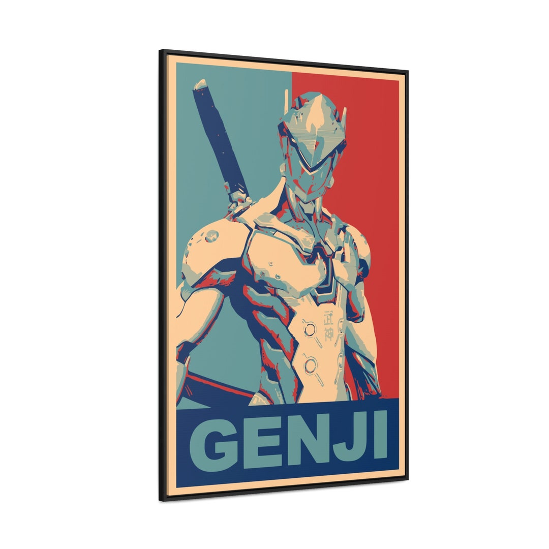 Overwatch Genji Poster, Canvas, Propaganda Overwatch 2 / Genji ...